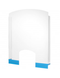 
Apsauginė organinio stiklo pertvara registratūros stalams, 850 x 700 mm
