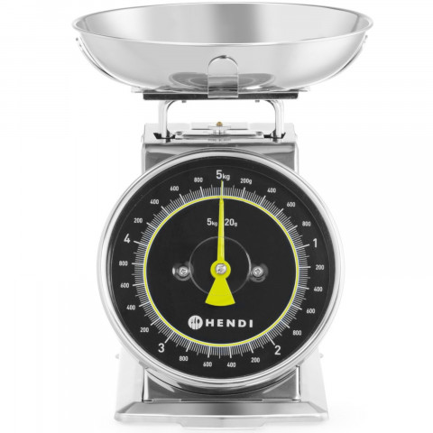 
Analoginės virtuvės svarstyklės su 5 kg plienine svėrimo lėkšte
