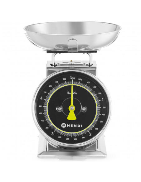 
Analoginės virtuvės svarstyklės su 5 kg plienine svėrimo lėkšte
