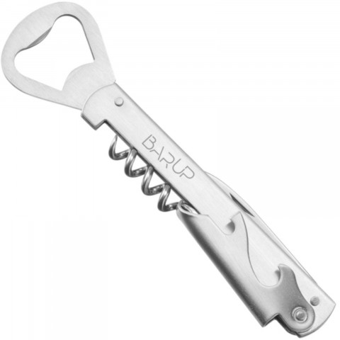 
Padavėjo butelių atidarytuvas 4 viename, peilis, kamščiatraukis, ilgis 142 mm
