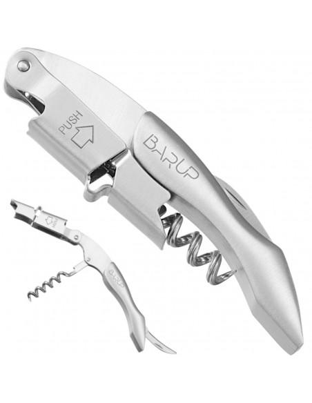 
Padavėjo butelių atidarytuvas 3 viename, peilis, kamščiatraukis, ilgis 120 mm
