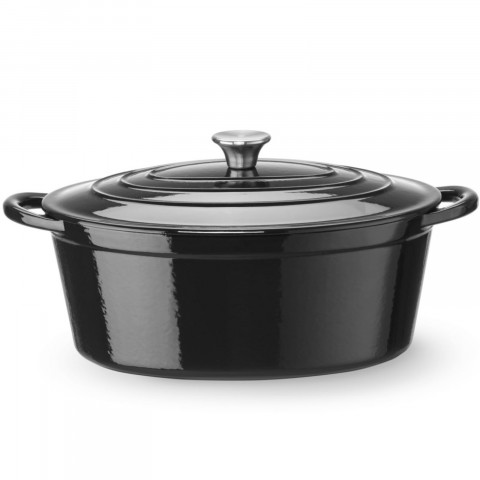 
Emaliuotas ketaus puodas, ovalus, 6,88 l, 405x255x134 mm
