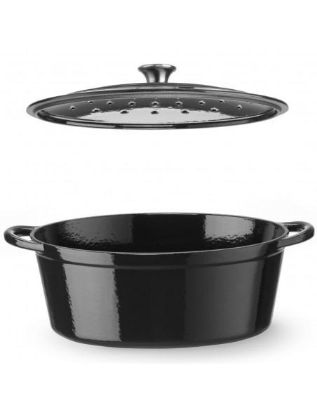 
Emaliuotas ketaus puodas, ovalus, 6,88 l, 405x255x134 mm
