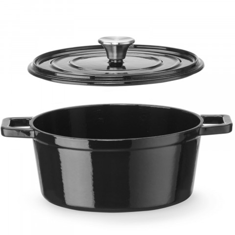 
Emaliuotas ketaus puodas, ovalus, 3,7 l, 317x240x105 mm
