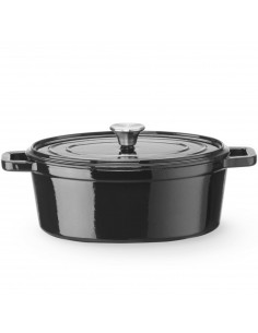 
Emaliuotas ketaus puodas, ovalus, 4,4 l, 365x290x115 mm
