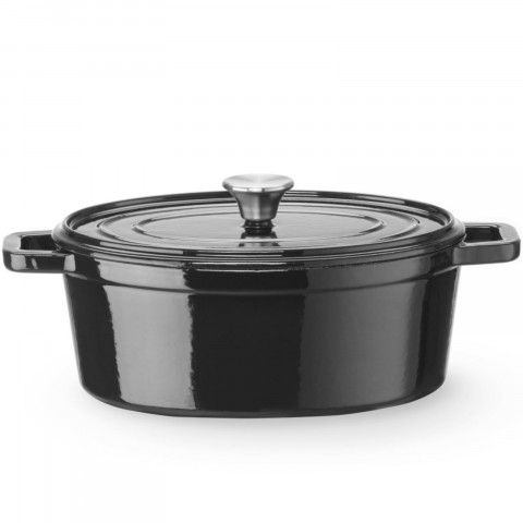 
Emaliuotas ketaus puodas, ovalus, 4,4 l, 365x290x115 mm
