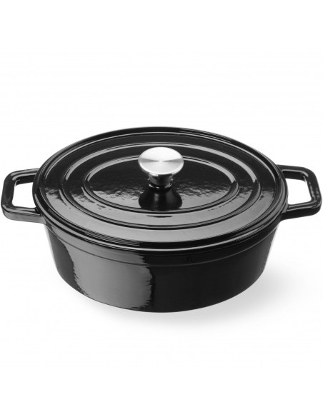 
Emaliuotas ketaus puodas, ovalus, 4,4 l, 365x290x115 mm
