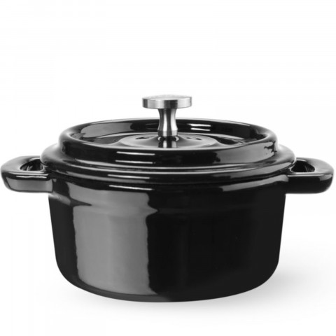 
Emaliuotas ketaus puodas, ovalus, 0,27 l, 130x100x48 mm
