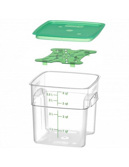 
„CamSquares Fresh Pro“ maisto indas 3,8 l, 191 x 191 x 183 mm
