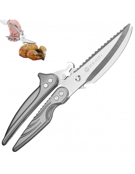 
Žirklės mėsai ir paukštienai, ištraukiamos, 256 mm ilgio
