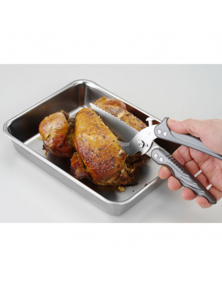 
Žirklės mėsai ir paukštienai, ištraukiamos, 256 mm ilgio
