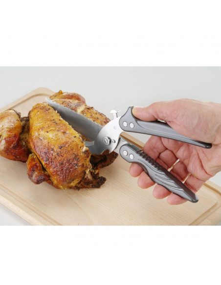 
Žirklės mėsai ir paukštienai, ištraukiamos, 256 mm ilgio
