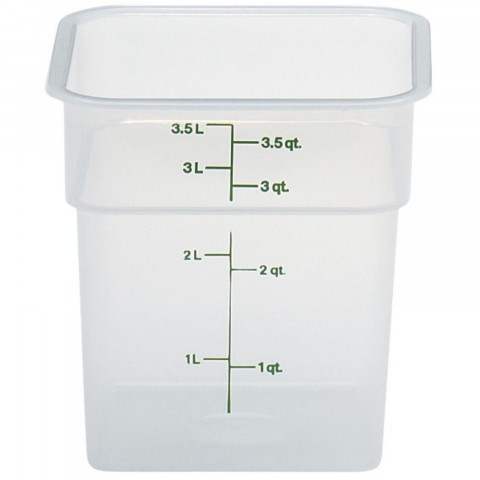 
CamSquare maisto indas 3,8 l 185x185x187 mm - permatomas
