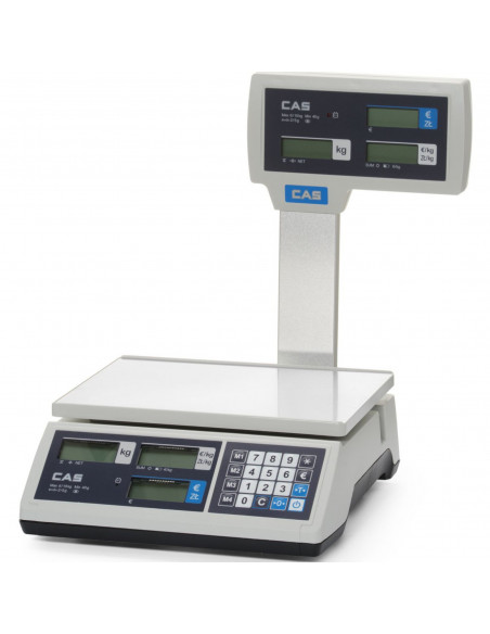 
Komercinės skaičiavimo svarstyklės su tinkamu naudoti prekyboje, strėle iki 15 kg, 290x209 mm
