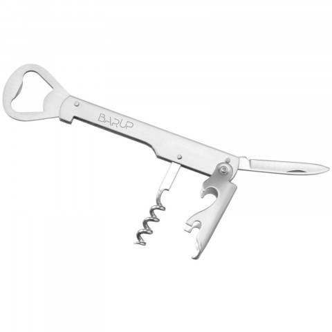 
Padavėjo butelių atidarytuvas 4 viename, peilis, kamščiatraukis, ilgis 142 mm
