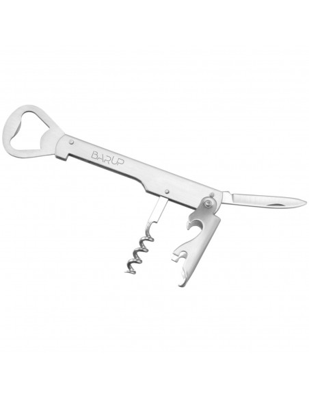 
Padavėjo butelių atidarytuvas 4 viename, peilis, kamščiatraukis, ilgis 142 mm
