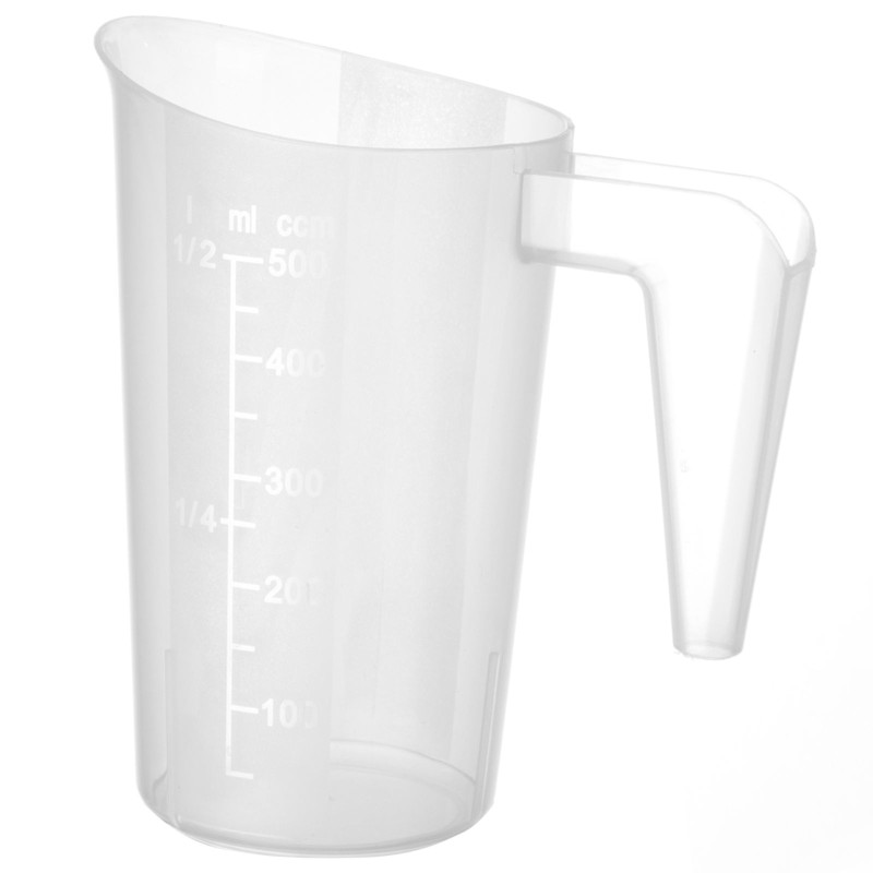 Virtuvinis matavimo ąsotis su matavimo puodeliu iš polipropileno, sukraunamas 0,5 l - Hendi 567814