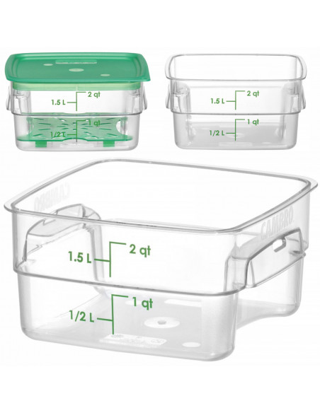 
„CamSquares Fresh Pro“ maisto indas 1,9 l 191 x 191 x 98 mm
