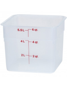 
„CamSquare“ maisto indas 5,7 l, 215 x 215 x 185 mm – permatomas
