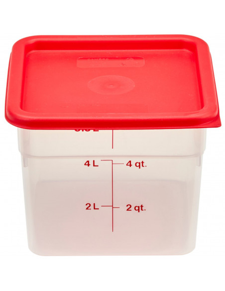 
„CamSquare“ maisto indas 5,7 l, 215 x 215 x 185 mm – permatomas
