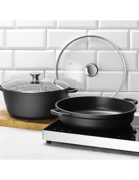 
Puodas su dangčiu su nelimpančia danga 7 l 367x290x122 mm
