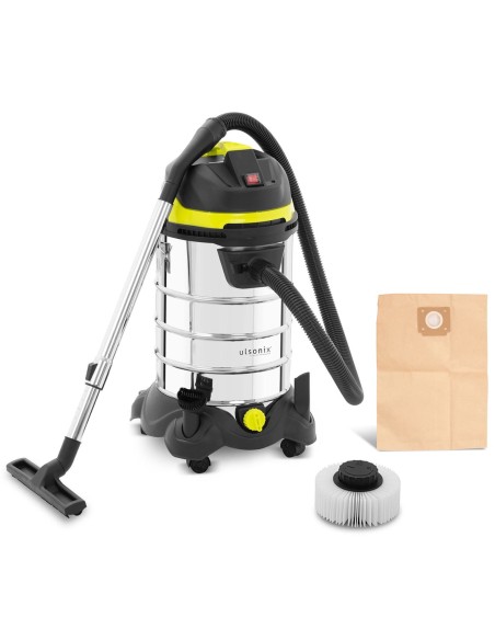 Pramoninis mobilus dirbtuvių nerūdijančio plieno dulkių siurblys su HEPA filtru 1,4 kW 30 l Pramoninis mobilus dirbtuvių nerūdijančio plieno dulkių siurblys su HEPA filtru 1,4 kW 30 l