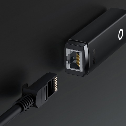 
Išorinis USB-C RJ-45 tinklo adapteris 1 Gbps 1000 Mbps juodas
