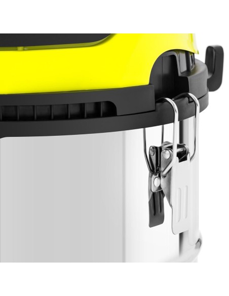 Pramoninis mobilus dirbtuvių nerūdijančio plieno dulkių siurblys su HEPA filtru 1,4 kW 30 l Pramoninis mobilus dirbtuvių nerūdijančio plieno dulkių siurblys su HEPA filtru 1,4 kW 30 l