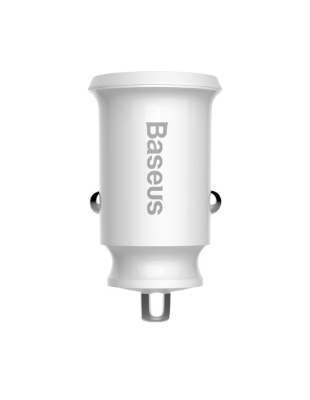 
Mini automobilinis įkroviklis telefonui, 2x USB „Grain“ automobilinis įkroviklis, baltas
