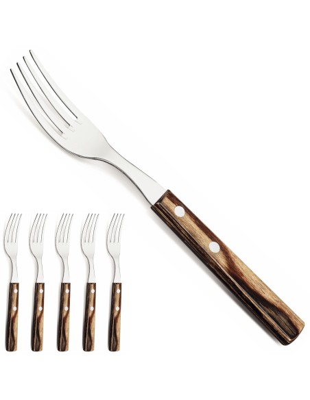 Kepsnių picos stalo šakutė su medine rankena Churrasco rinkinys 6 vnt.ilgis 200 mm Kepsnių picos stalo šakutė su medine rankena Churrasco rinkinys 6 vnt.ilgis 200 mm
