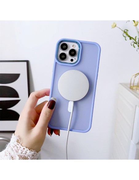 
Magnetinis dėklas su „MagSafe“ apsauga, skirtas „iPhone 15 Plus“, su skylutėmis dirželiui, žalias
