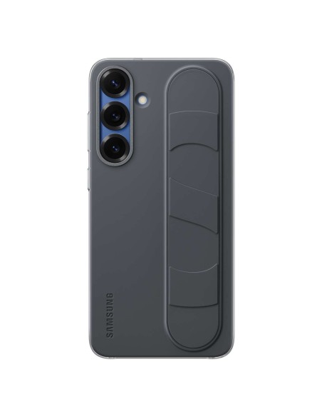 
„Samsung Galaxy S25+“ stovintis ir liečiamas dėklas su stovu – juodas
