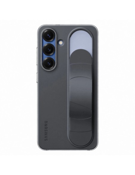 
„Samsung Galaxy S25+“ stovintis ir liečiamas dėklas su stovu – juodas
