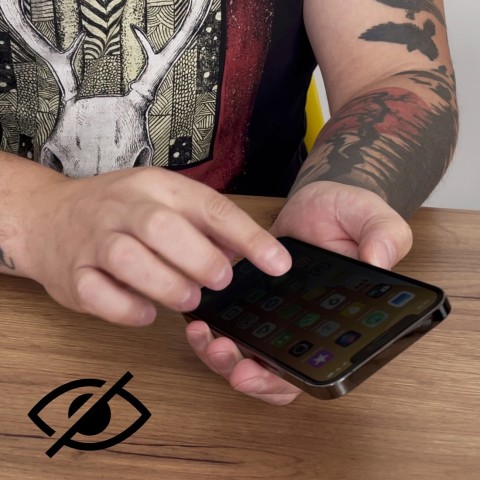 
Privatumo grūdintas stiklas su apsaugos nuo šnipinėjimo filtru, skirtas „Samsung Galaxy A56 / A36“.
