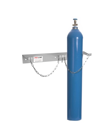 Sieninis laikiklis 1 dujų balionui maks. 250 mm PRO-LINE cilindrai Sieninis laikiklis 1 dujų balionui maks. 250 mm PRO-LINE cilindrai