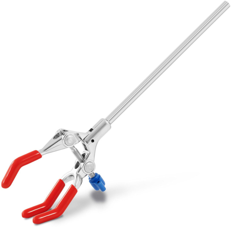 Laboratorinis spaustukas aušintuvo kolboms 3 pirštai 260 mm