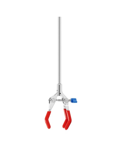 Laboratorinis spaustukas aušintuvo kolboms 3 pirštai 260 mm Laboratorinis spaustukas aušintuvo kolboms 3 pirštai 260 mm