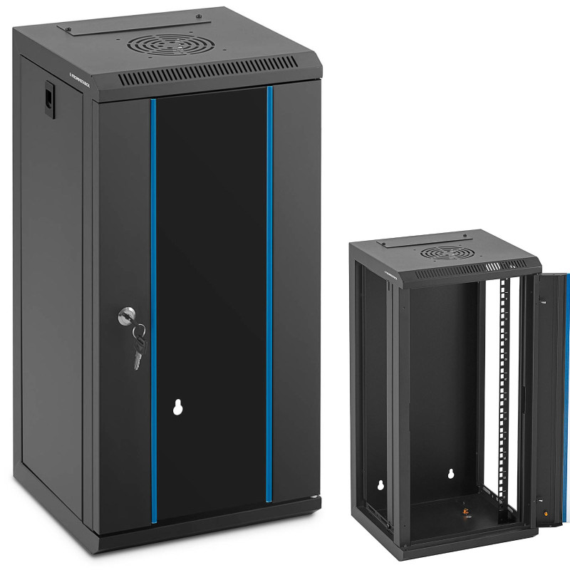 RACK serverio spintelė pakabinama 10'' 12U IP20 iki 60 kg 31x31x62 cm JUODA
