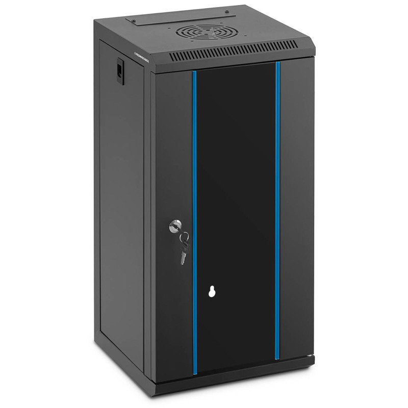 RACK serverio spintelė pakabinama 10'' 12U IP20 iki 60 kg 31x31x62 cm JUODA