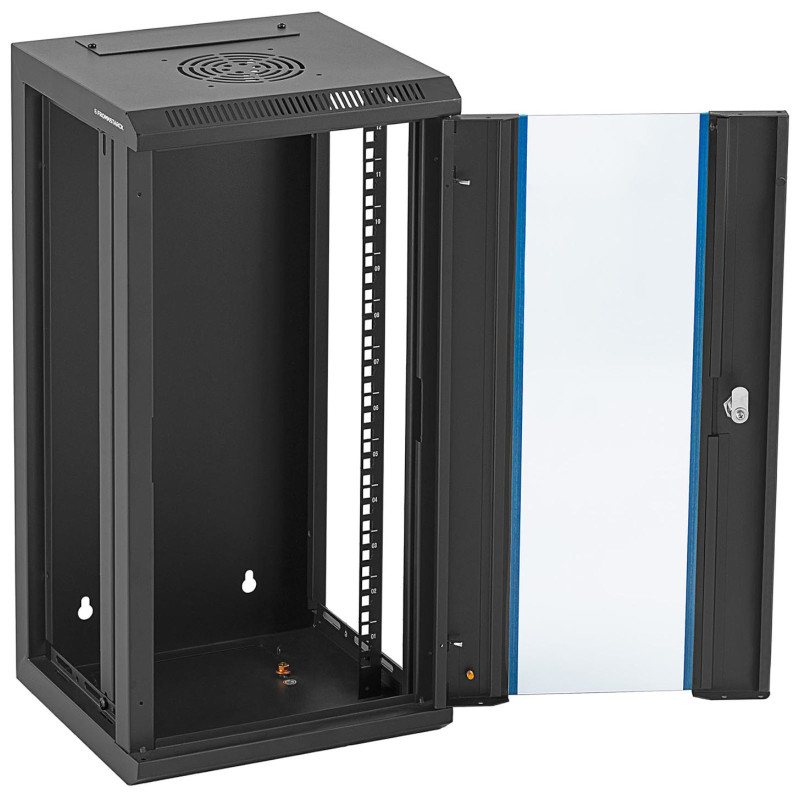 RACK serverio spintelė pakabinama 10'' 12U IP20 iki 60 kg 31x31x62 cm JUODA