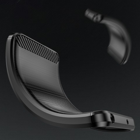 
Lankstus silikoninis dėklas, skirtas „Samsung Galaxy F06 5G Carbon“ - juodas

