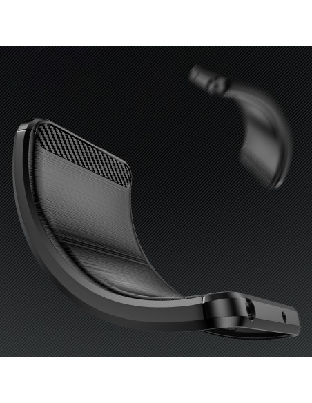 
Lankstus silikoninis dėklas, skirtas „Samsung Galaxy F06 5G Carbon“ - juodas
