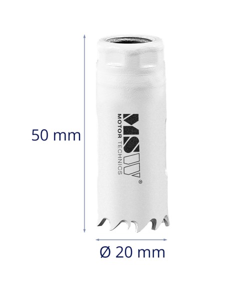 Dviejų metalų skylių pjūklo grąžtas metaliniam medienos plastikui sk. 20 mm Dviejų metalų skylių pjūklo grąžtas metaliniam medienos plastikui sk. 20 mm