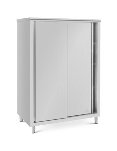 
Gastronominė spintelė su stumdomomis durelėmis STEEL 140 x 60 x 180 cm
