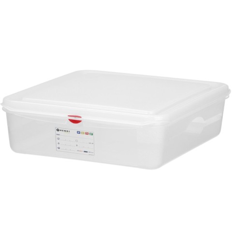 
Maisto konteineris GN 1/ 1 su etikete ir dangčiu 8 l 530x325x65 mm
