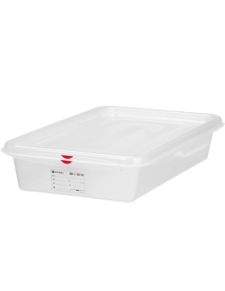 
Maisto konteineris GN 2/ 3 su etikete ir dangčiu 9 l 354x325x100 mm
