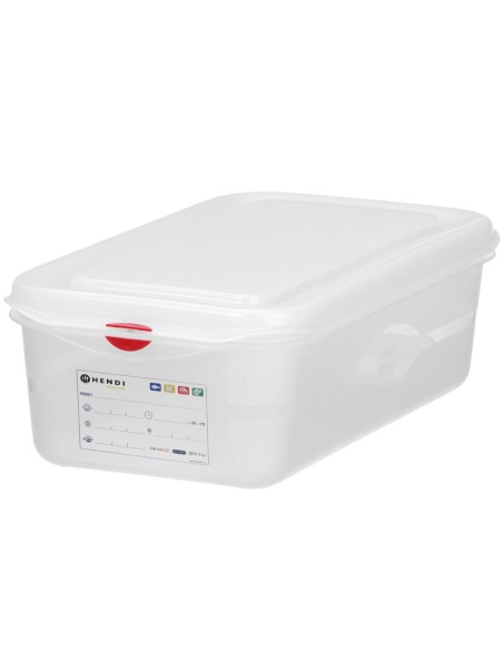 
Maisto konteineris GN 1/ 3 su etikete ir dangčiu 4 l 325x176x100 mm
