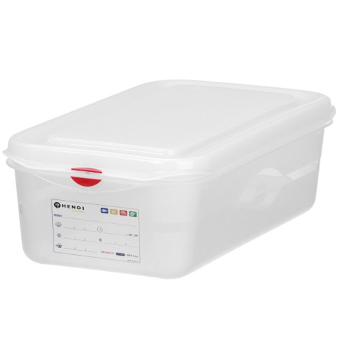 
Maisto konteineris GN 1/ 3 su etikete ir dangčiu 6 l 325x176x150 mm
