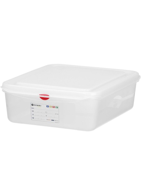 
Maisto konteineris GN 1/ 2 su etikete ir dangčiu 10 l 325x265x150 mm
