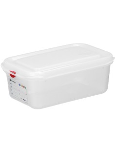 
Maisto konteineris GN 1/ 4 su dangteliu su etikete 2,8 l 265x162x100 mm
